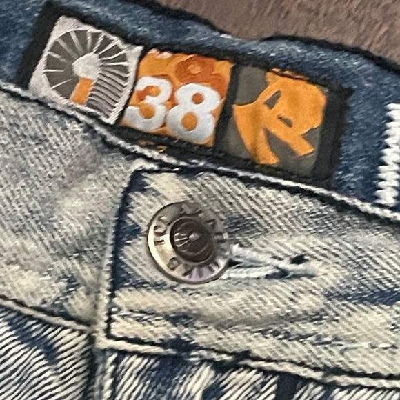 Akademiks Y2k Jeans 38 x 32 Stonewashed - Picture 2 of 3